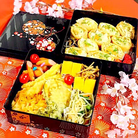 Snapdishの料理写真:お花見弁当|アスママさん