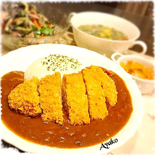 Snapdishの料理写真:カツカレー|亜矢子さん