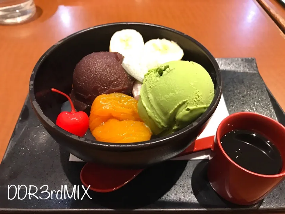 Snapdishの料理写真:不二家レストラン アルカキット錦糸町店 抹茶あんみつ|ddr3rdmixさん