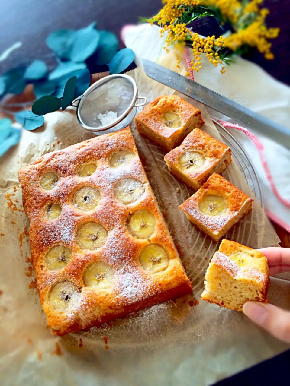 るん♪の料理 HMで焼きっぱなしバナナケーキ♪|るん♪さん