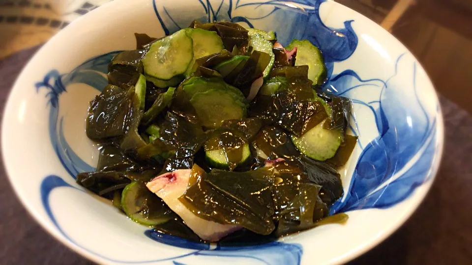 ワカメの酢の物😋🐙|アライさんさん