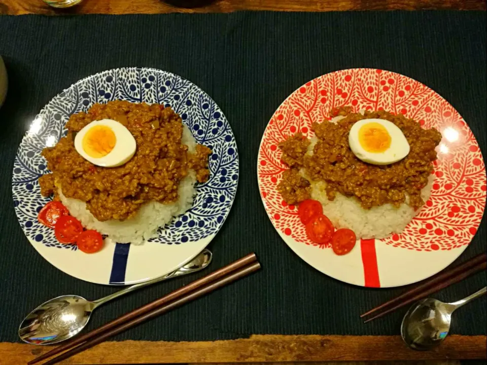 今日の晩ごはん #キーマカレー|こあささん