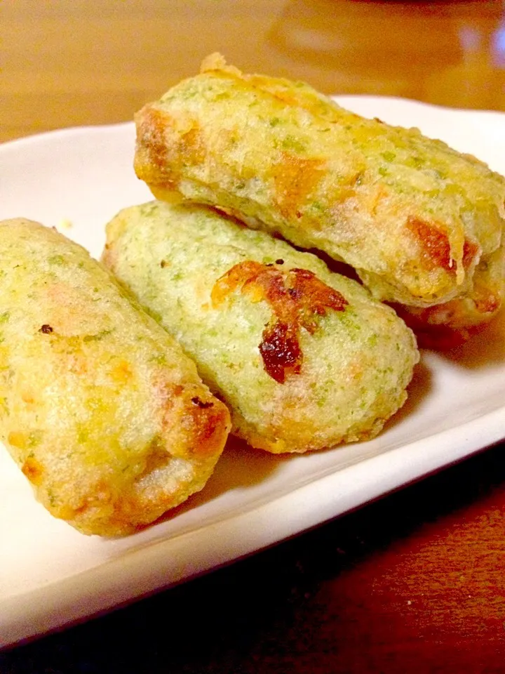 竹輪の磯辺揚げ🍀ポテトサラダ入り〜|まいりさん