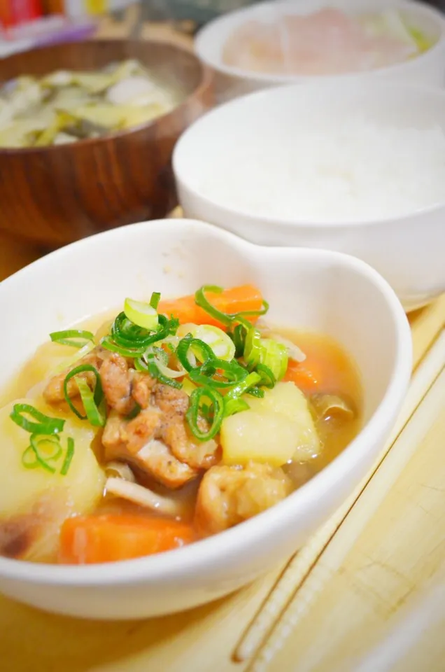 鶏肉で塩肉じゃが|寺尾真次さん