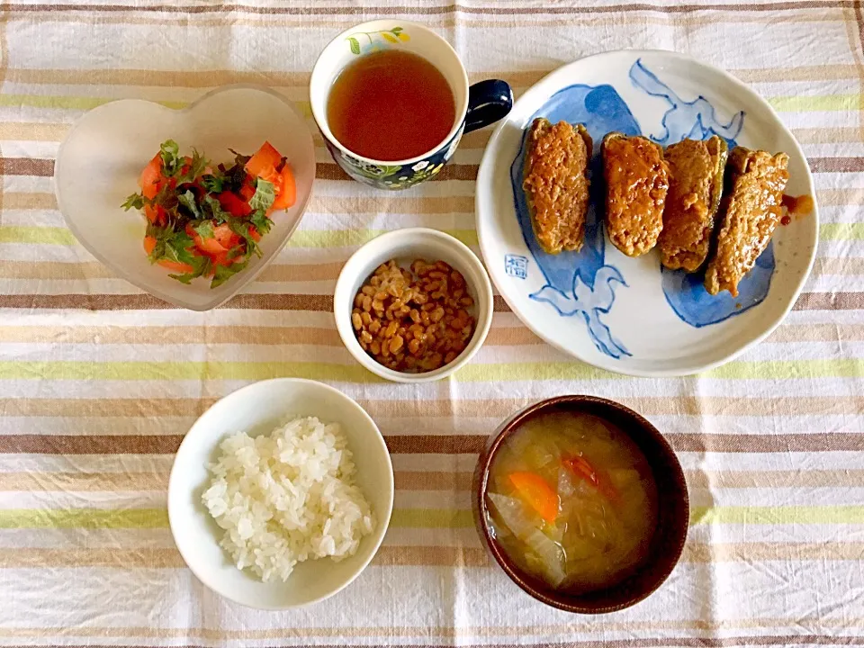 ピーマンの肉詰めのご飯|みよさん