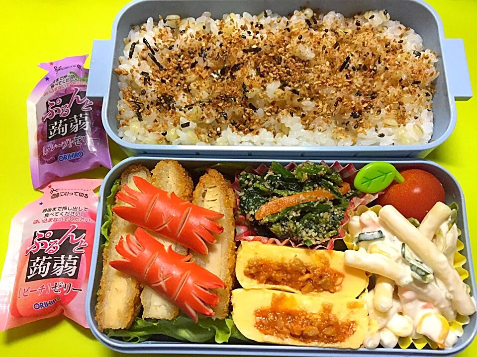 Snapdishの料理写真:息子の学童弁当|ゆきさん