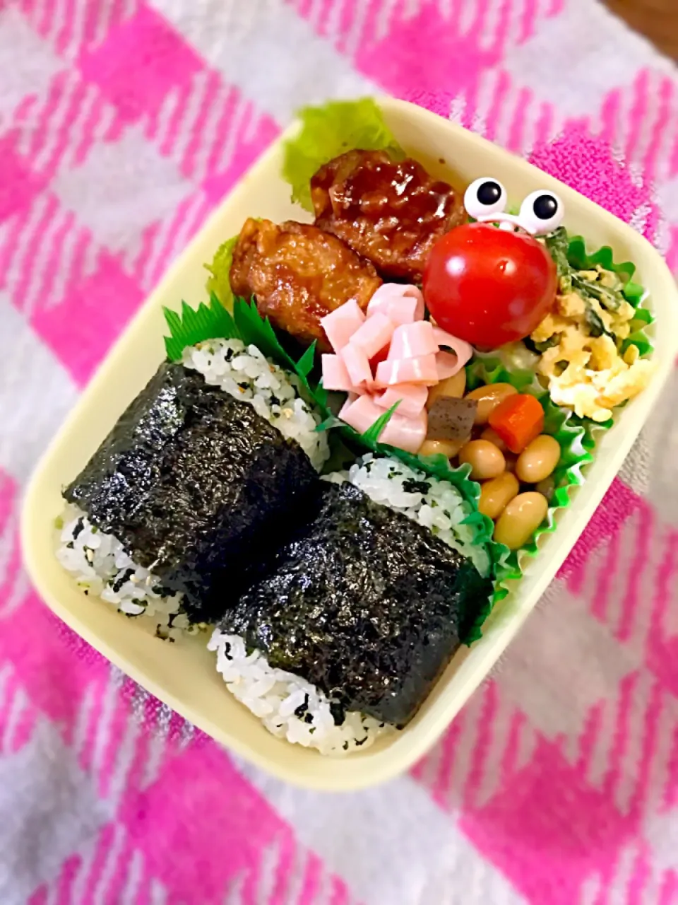 Snapdishの料理写真:学童【🍙若菜おにぎり🍙】弁当|華恋さん