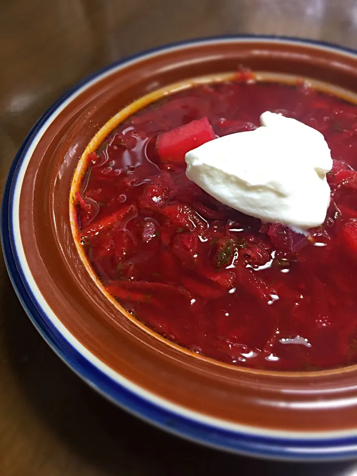 Ciorbă de sfeclă🇷🇴  Bors🇷🇴(Vegetarian borscht)|aястасияさん