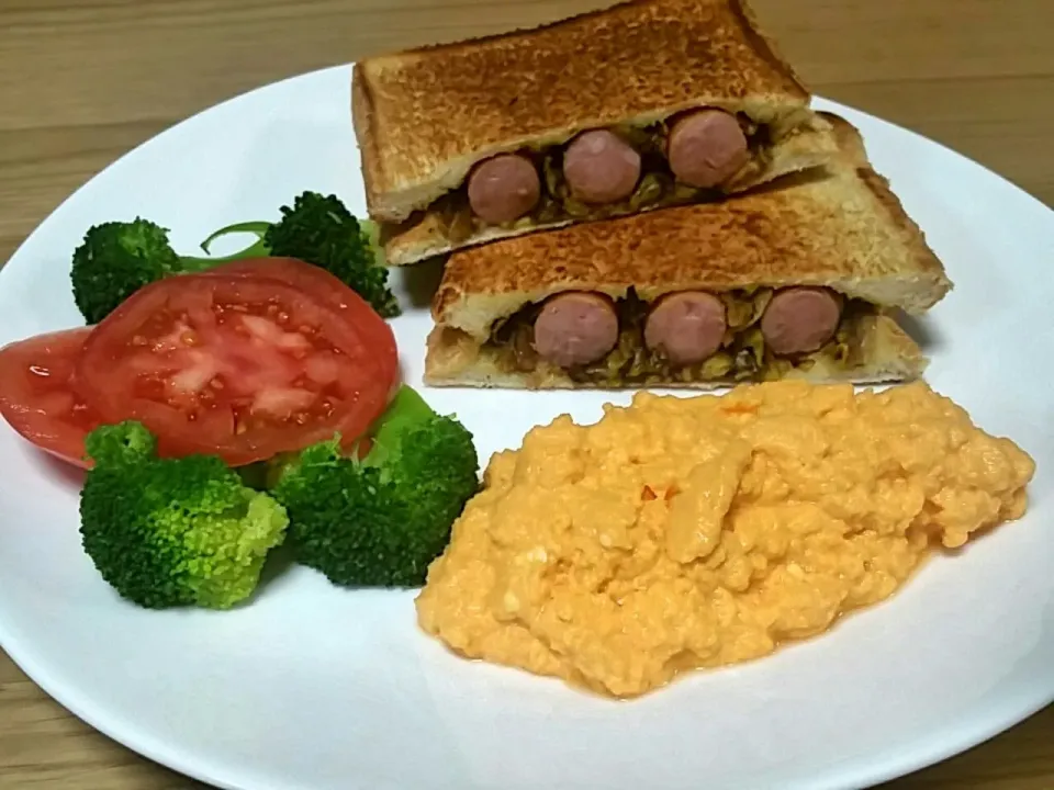 本日のブランチにホットサンド♪ #hotsandwich #Breakfast/Brunch|nene_rozieさん