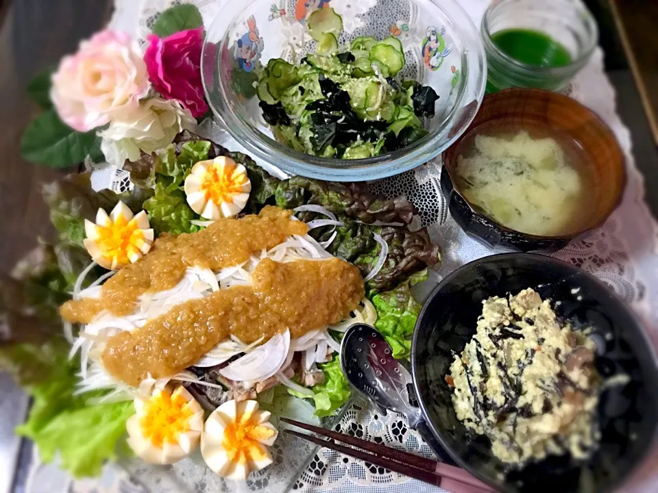 コレステロールを下げる晩御飯🌼|noeさん