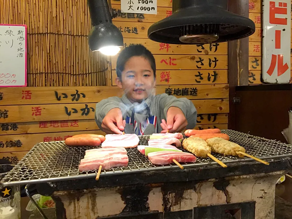 居酒屋で七輪焼き|高村幹子さん