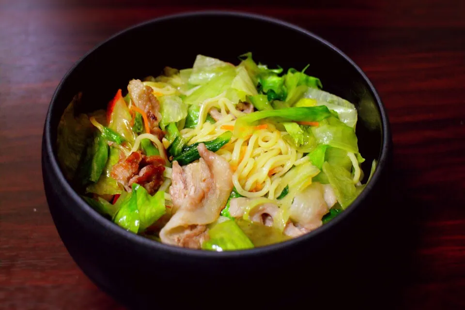 一玉レタスを使った塩焼きそば|wataさん