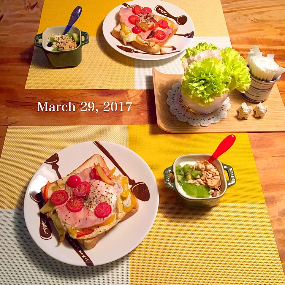 Snapdishの料理写真:朝ごはん 2017・3・29|ローゼルさん