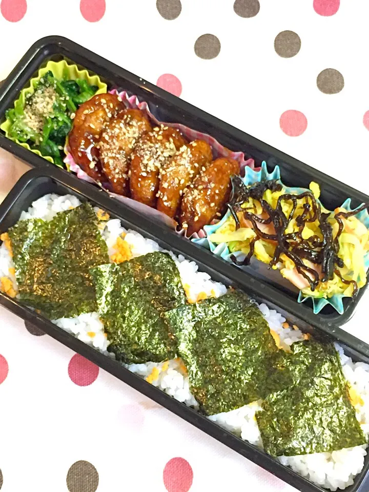 明日の鶏つくね弁当☆|ちーさん