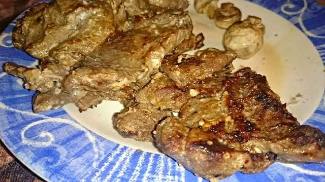 My uncle "Cooked" his delicious  Wild Boar in Garlic #Meat/Poultry #Main dish #Game|Alisha GodsglamGirl Matthewsさん