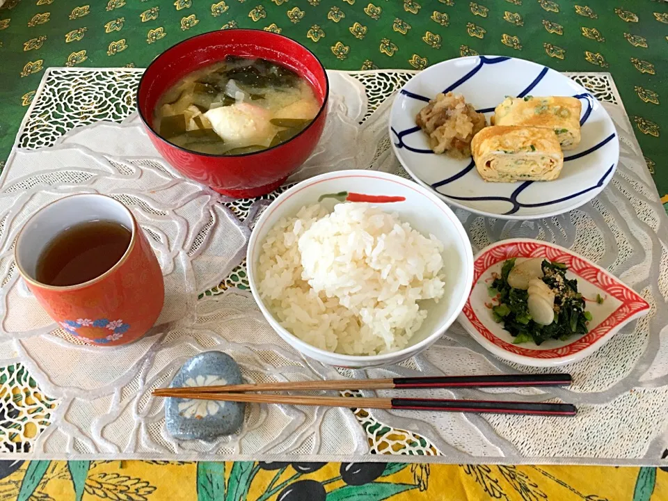 Snapdishの料理写真:和定食風朝ごはん( ¨̮ )|優女さん