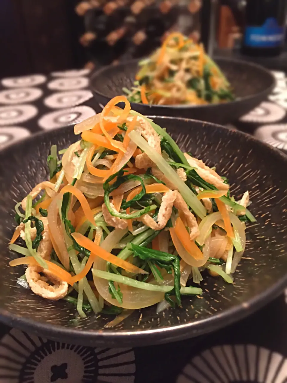 まちまちこさんの料理 滋賀のお義母さんに教えてもらった水菜がいっぱい食べれるやつ|チョッパー＆ホヌさん