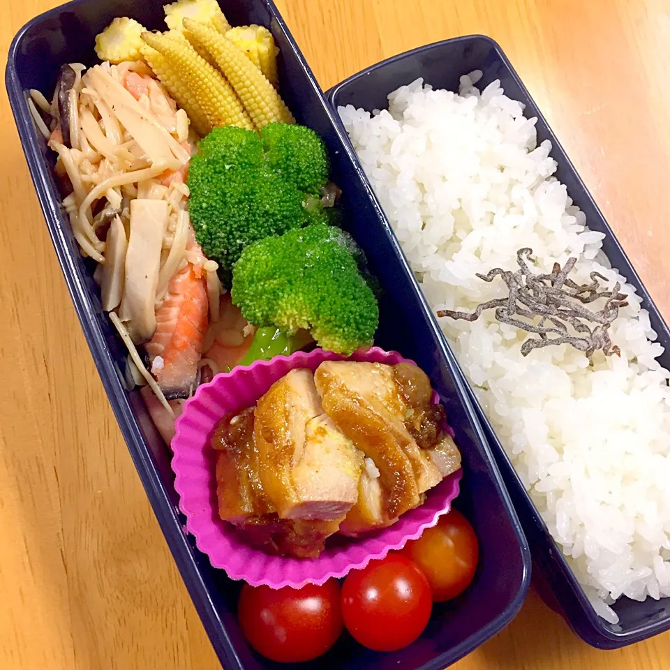 塩鮭のワイン蒸し弁当|あやさん