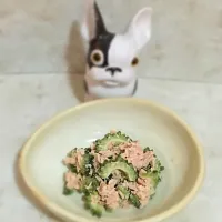 Snapdishの料理写真:ゴーヤとツナの和え物|Chocolatakさん