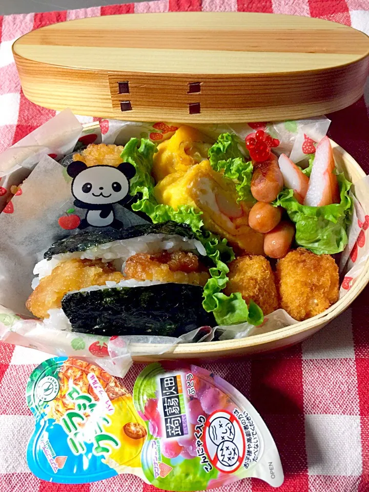 今年度最後のお弁当
四女  児童館お弁当🍱|しげっちさん