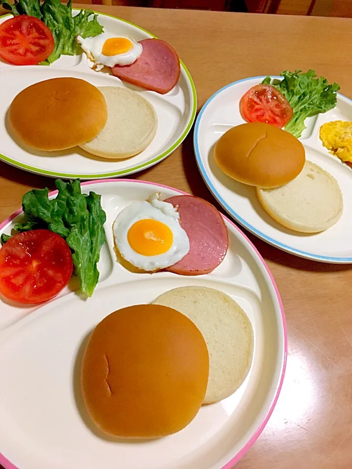 Snapdishの料理写真:朝バーガー|tamicoさん