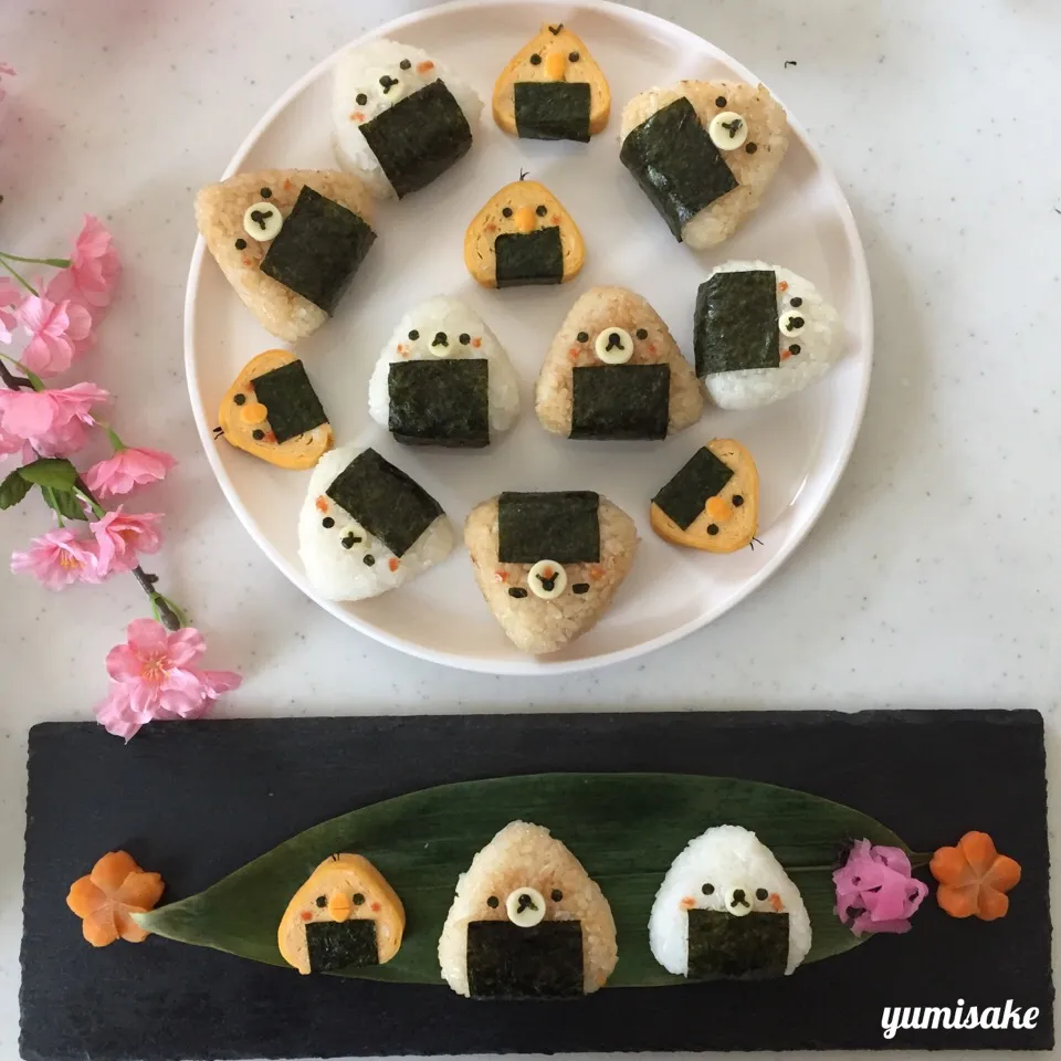 Snapdishの料理写真:リラックマの三角おにぎり🍙|yumisakeさん