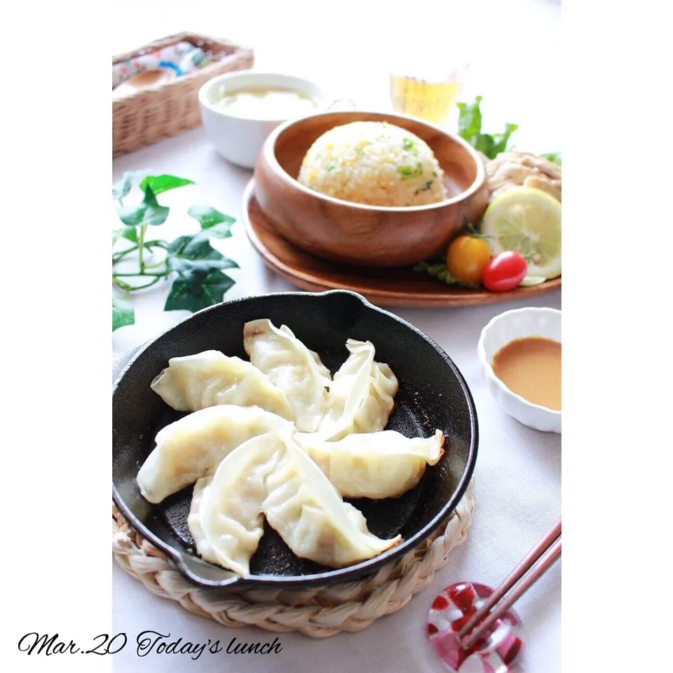 餃子定食🍴|むぎママさん