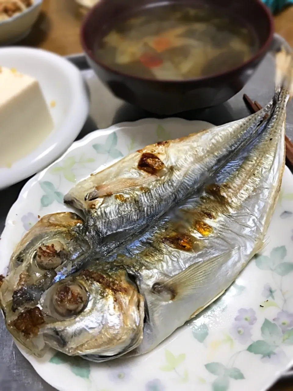 Snapdishの料理写真:沼津の鯵の干物🐟|wildcat山猫さん