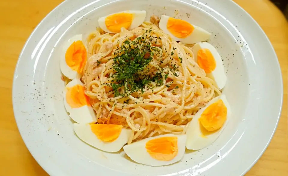 🌟スパサラ
レンジでパスタ

 #ゆで卵
 #パスタ/ピザ|R-Kさん