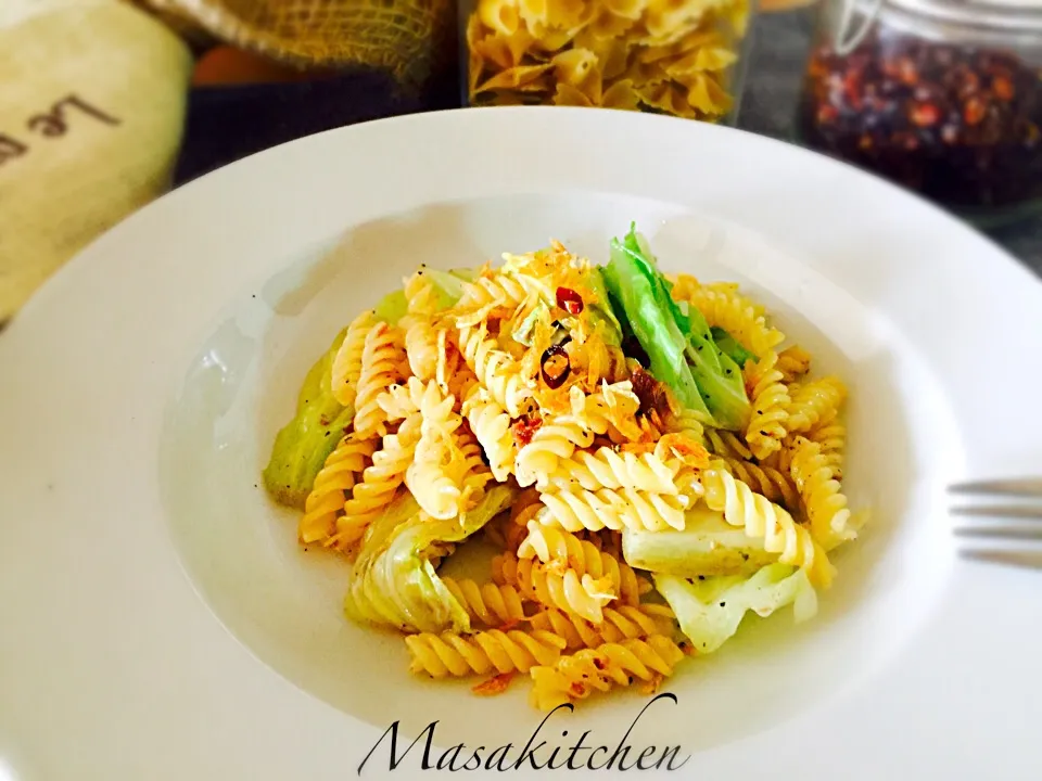 Spring cabbage&anchovies fusilli|Masakiさん