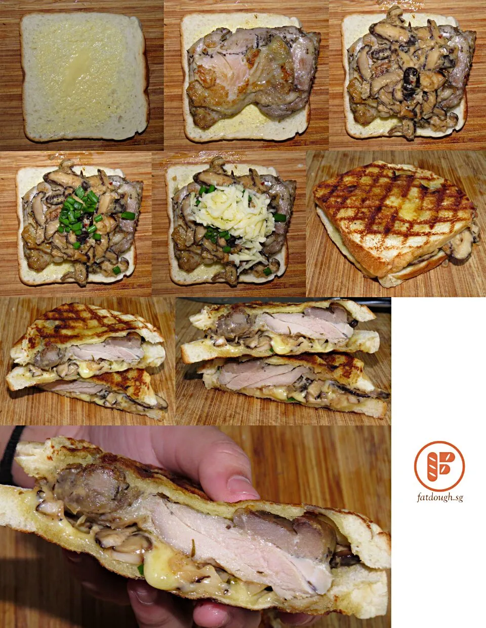 Chicken Confit Grilled Cheese Sandwich|Daniel Limさん