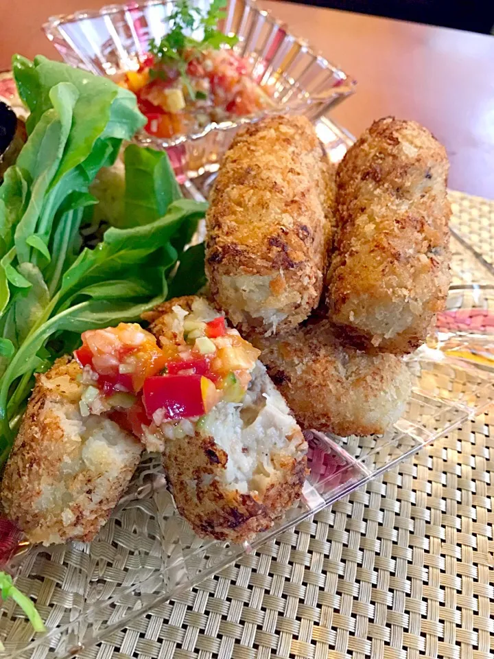 Croquetas de Bacalao🐟ｸﾛｹｯﾀ ﾃﾞ ﾊﾞｶﾗｵ<鱈のｺﾛｯｹ>|🌈Ami🍻さん