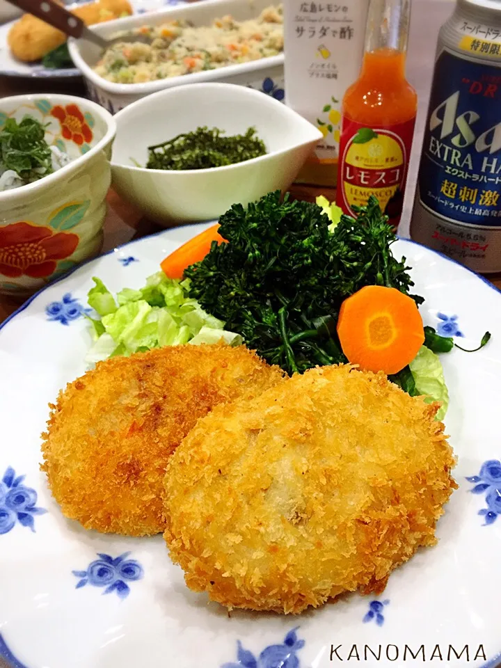 晩ごはん♪イカ入りポテトコロッケ〜|ゆきさん