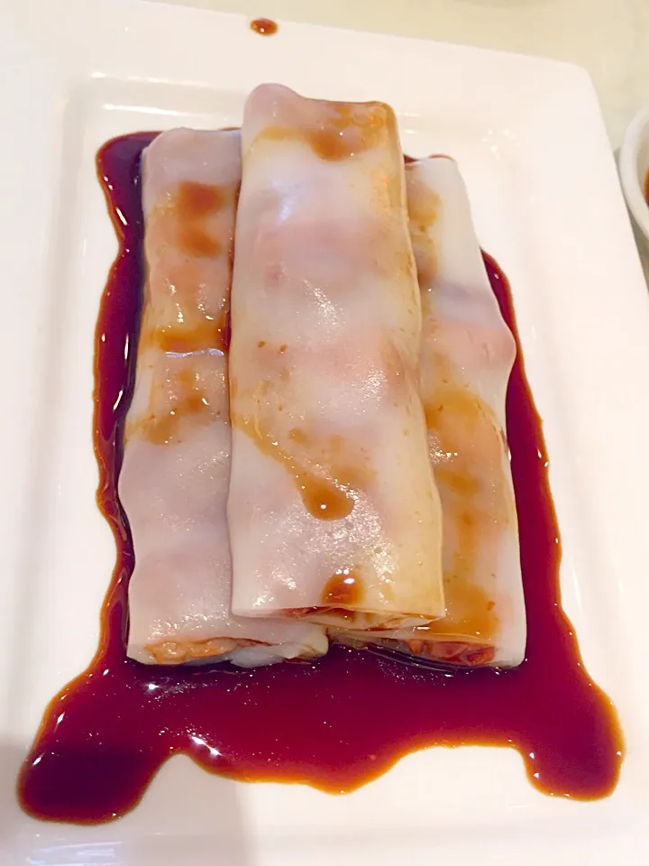 Rice flat rolls with honey pork|Sky Blueさん