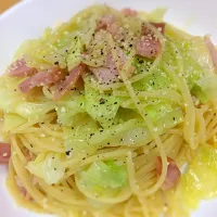 Snapdishの料理写真:キャベツとベーコンのパスタ|ゆっちさん