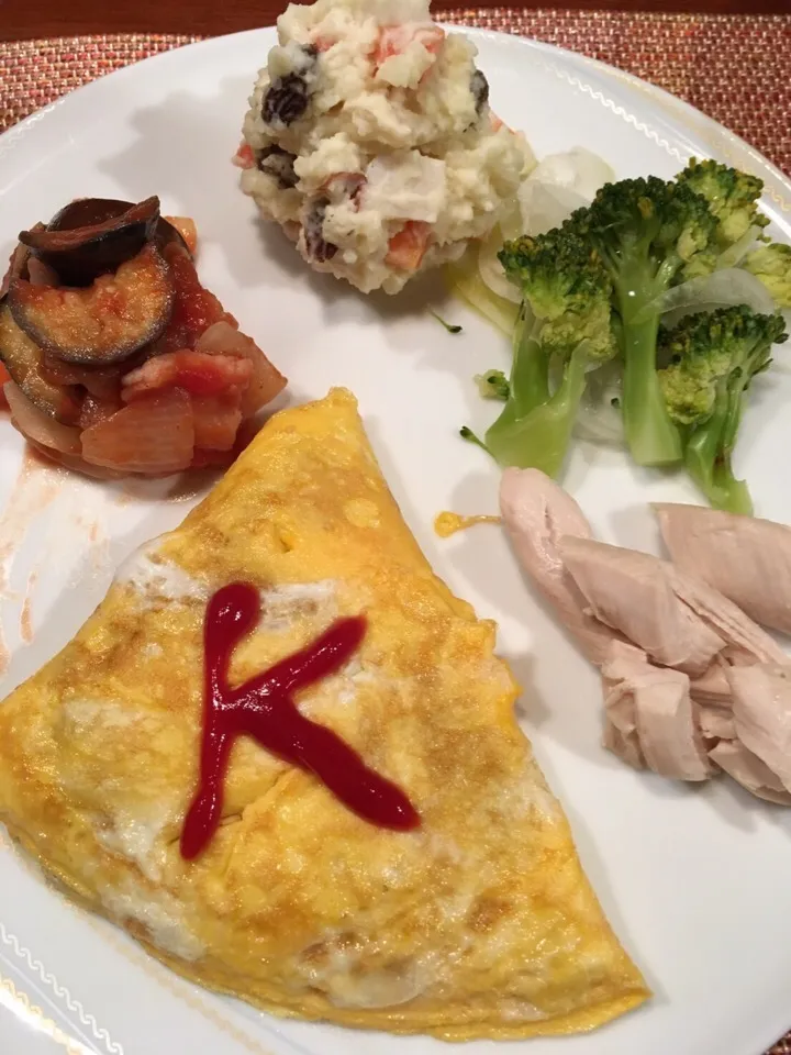 Snapdishの料理写真:"Ｋ"さん家の納豆オムレツ|kahorisさん