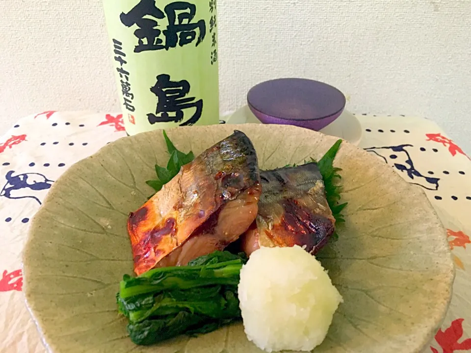 鯖の味噌漬け
鍋島 特別純米酒 三十六萬石（佐賀）|藤井裕之さん