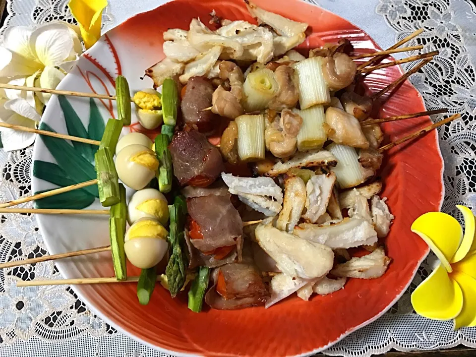 焼き鳥でお花見🌸妄想〰|noeさん