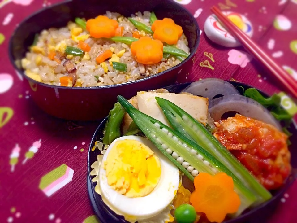 有るものでパパッと！チャーハン弁当|さとう みどりさん