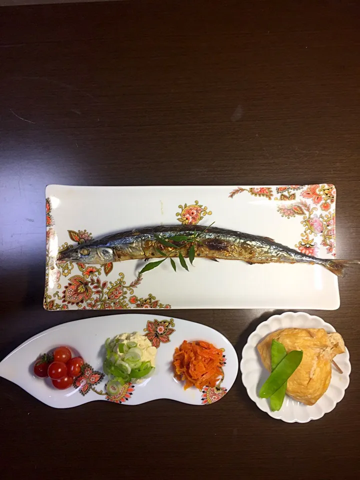 和食 秋刀魚丸干し 卵入り茶巾煮
人参シリシリ 手作り豆腐|shokohanさん