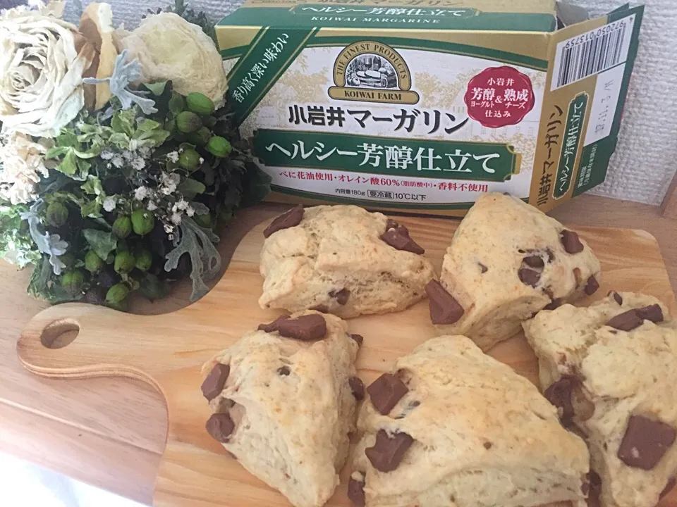 Snapdishの料理写真:#スコーン #チョコスコーン|えりこさん