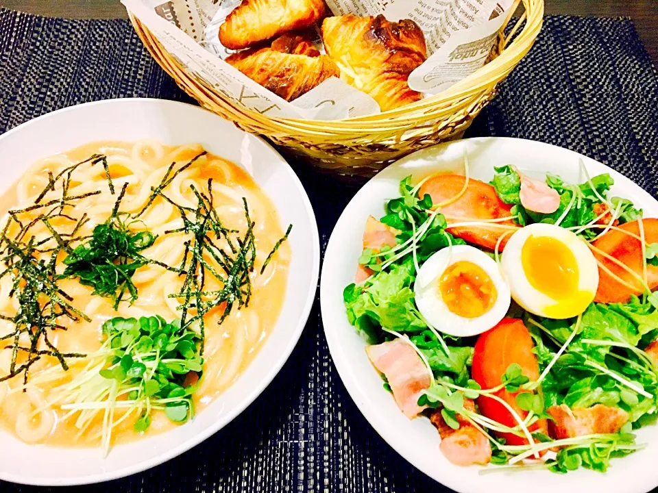 Snapdishの料理写真:明太クリームパスタうどん٩( ᐛ )و
今日の晩御飯〜(*´∀`)♪|るみさん