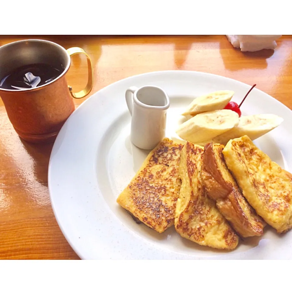 Snapdishの料理写真:人気喫茶店のフレンチトースト☕️|y u iさん