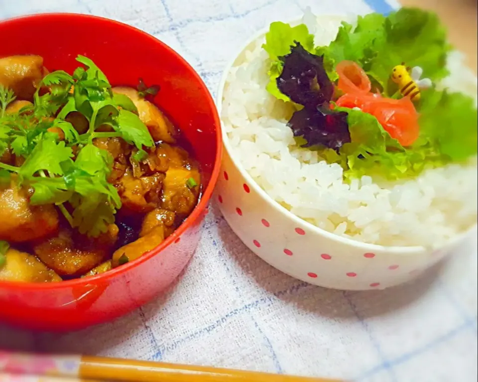 Snapdishの料理写真:Tuesday's Bento - Yakitori chicken in a bowl|Chua Jeanさん