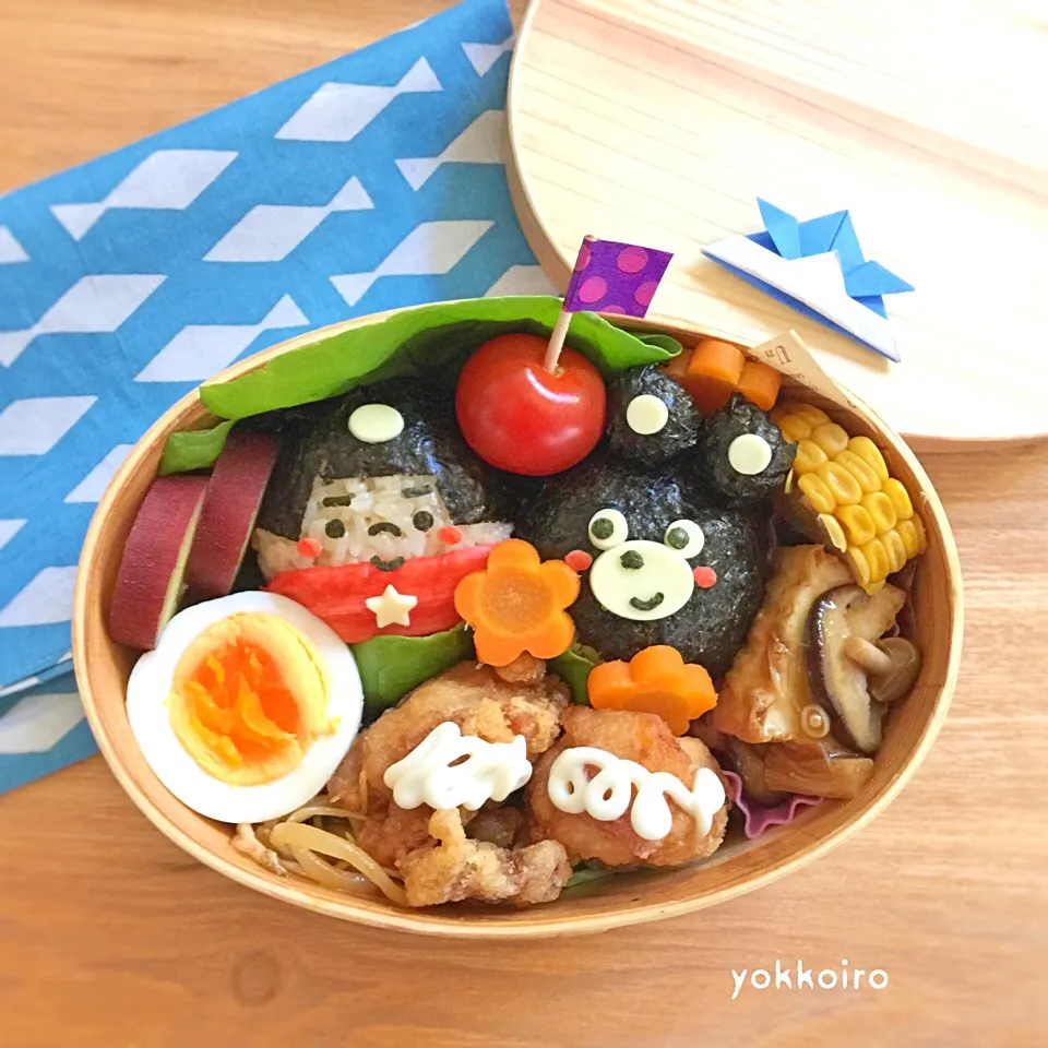 金太郎弁当♩ #こどもの日 #節句の日 #金太郎|yokkoiroさん