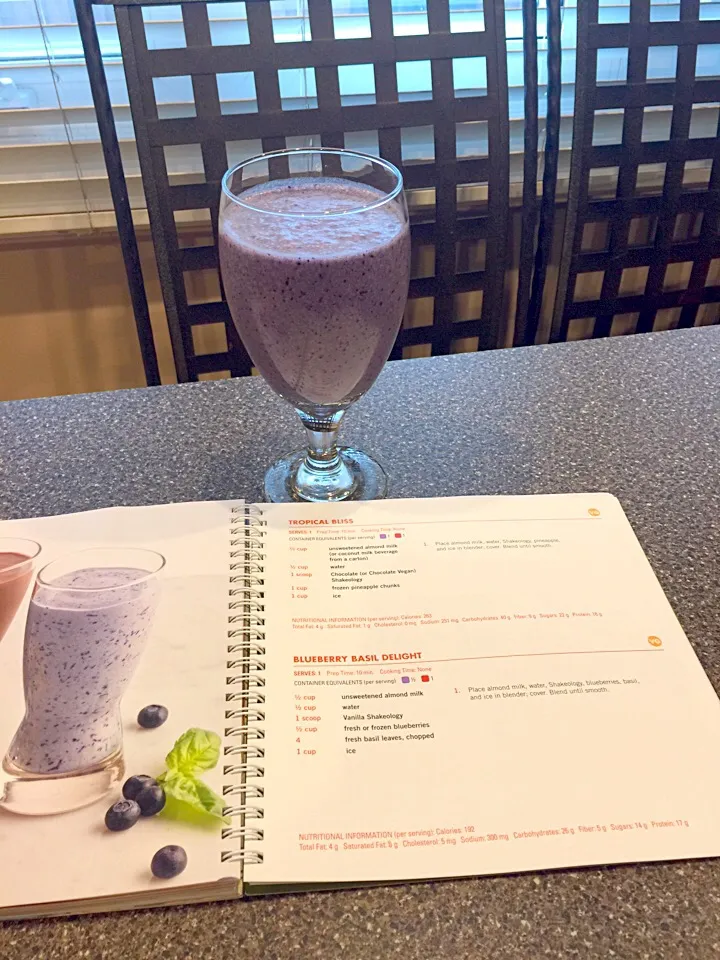 Snapdishの料理写真:blueberry protein shake|FitMomDoc19さん