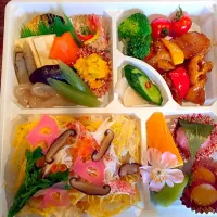 Snapdishの料理写真:老人会さん用のお花見弁当|あつこさん