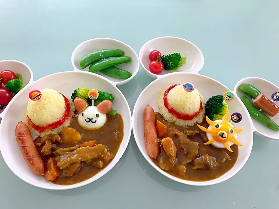 Snapdishの料理写真:キャラ弁★春休みのワンピース1プレートランチ♪|くるりん★さん