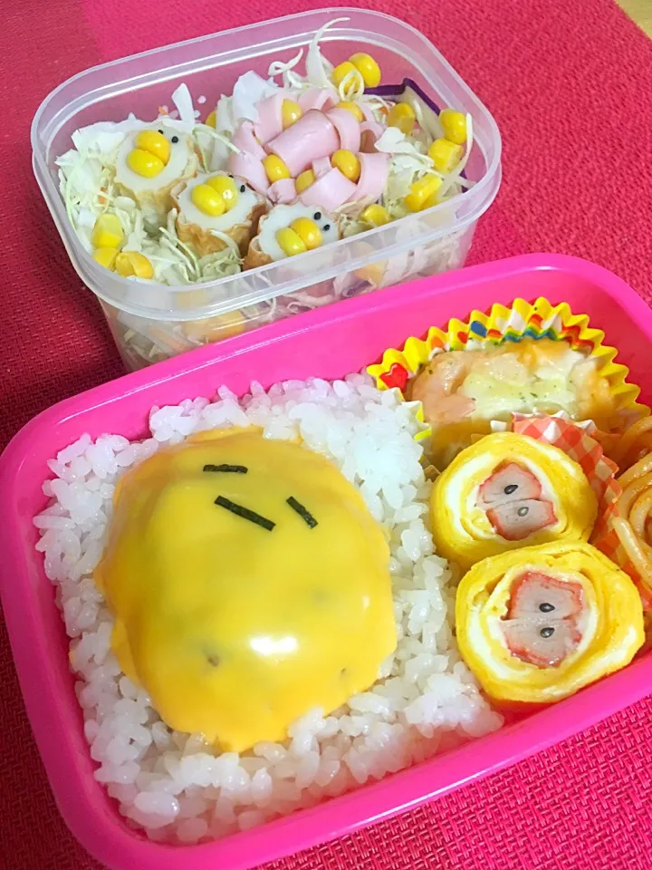 #娘弁当#ぐでたま #ハンバーグ|たらこ姫さん