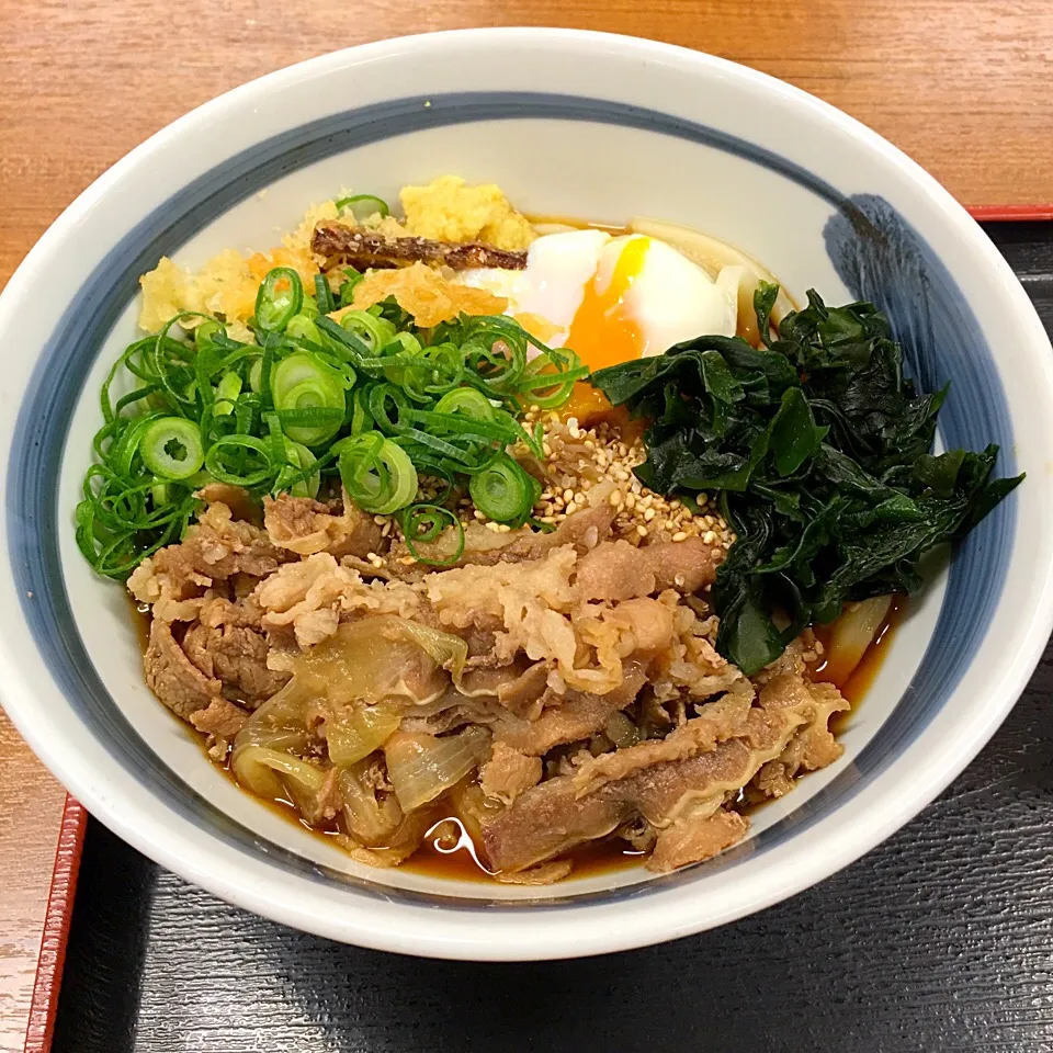 Snapdishの料理写真:適当な昼ごはん…（笑） #昼ごはん #お昼ごはん #lunch #うどん #ぶっかけ #温泉卵 #温泉玉子|Yoshinobu Nakagawaさん